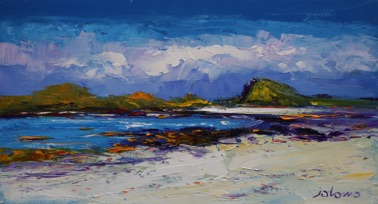 Summerlight bay at the back of the ocean Iona 10x18
